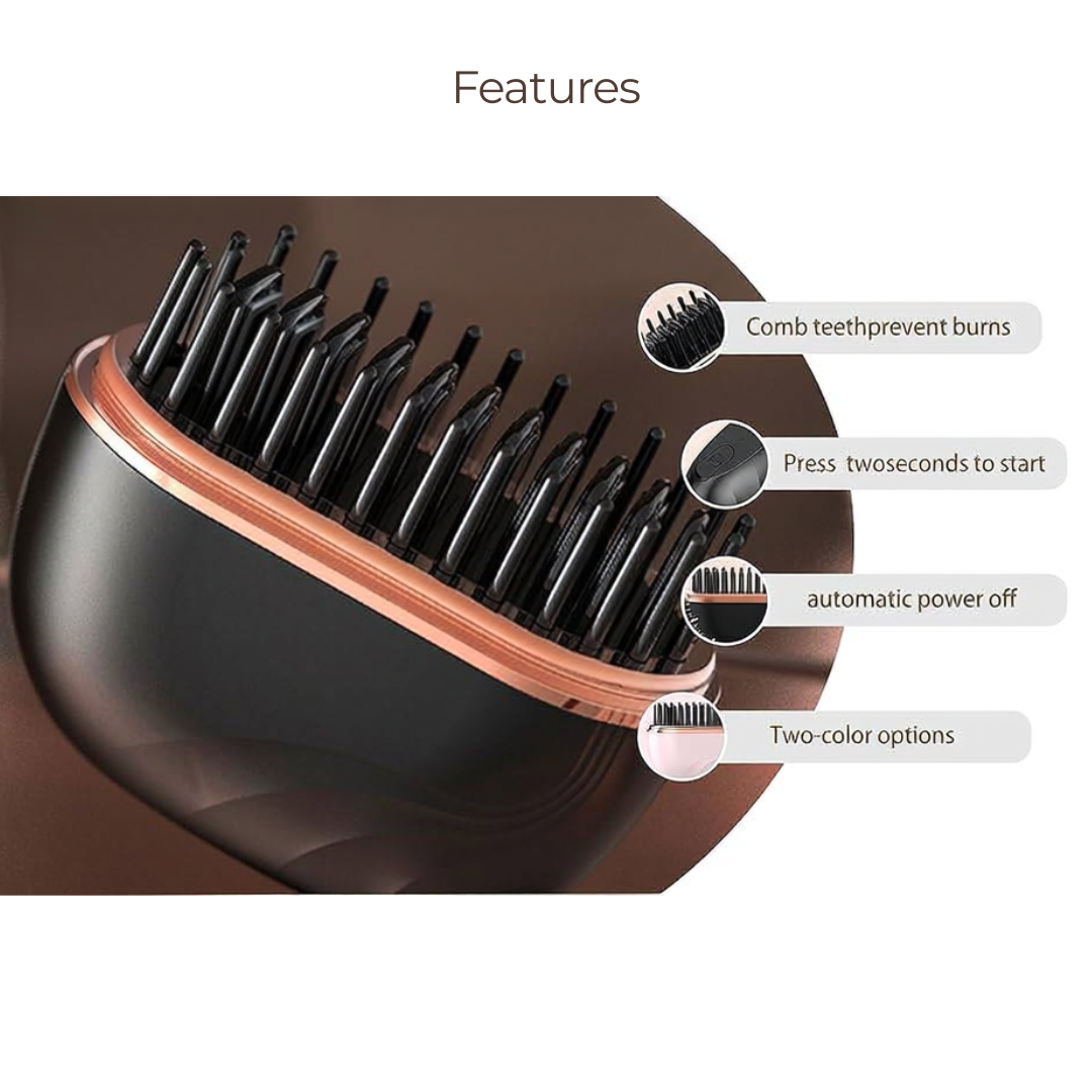 Tame-On Straightener Comb