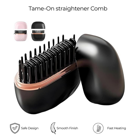 Tame-On Straightener Comb